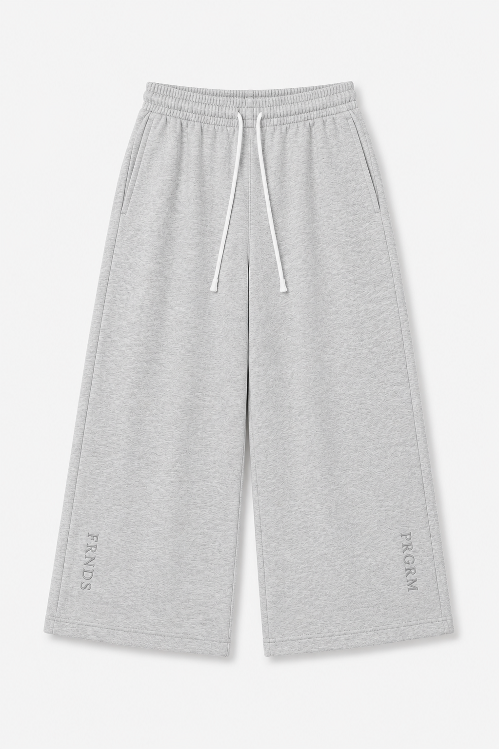 FRNDS Wide-Leg Pants heather gray flat