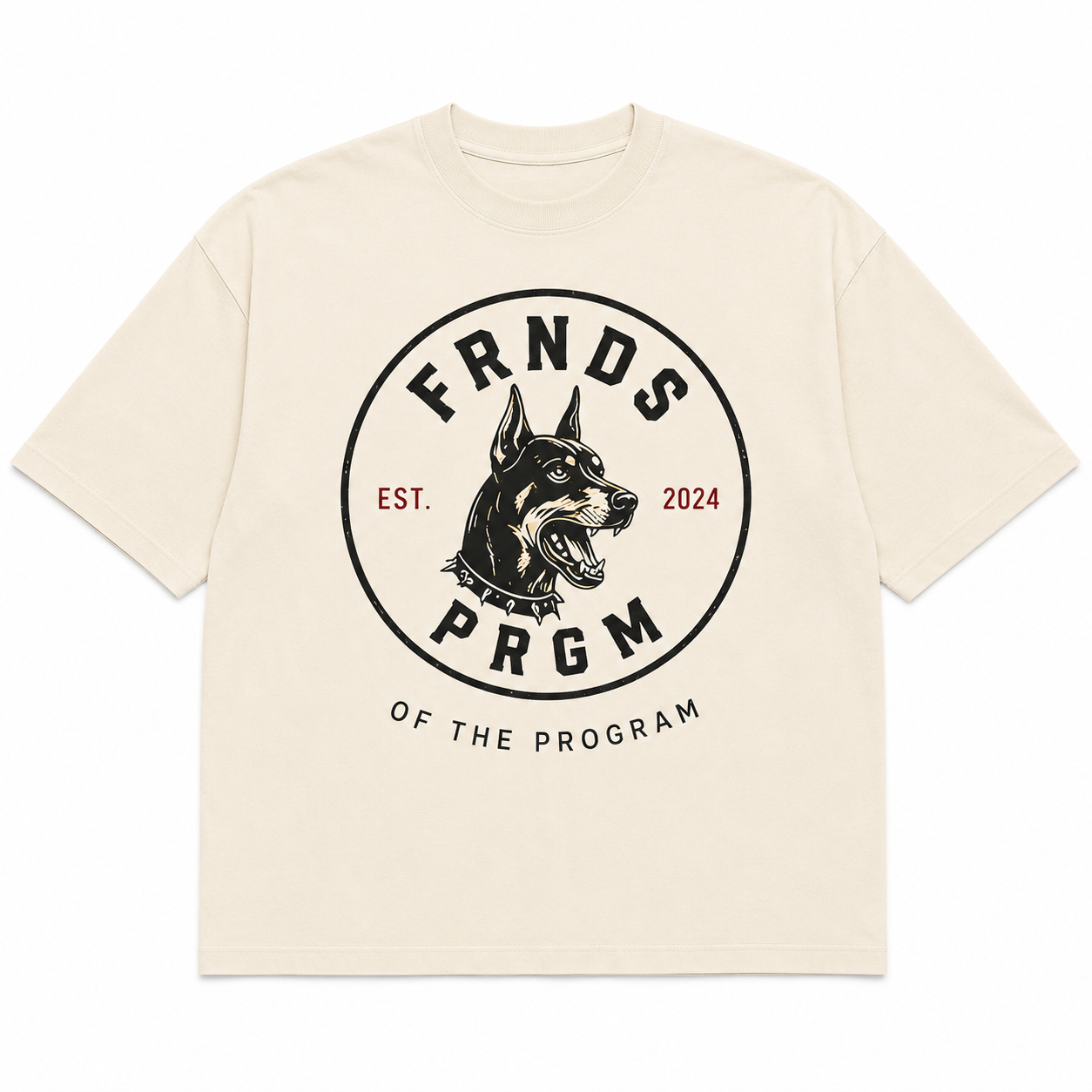 Man's Best Friend cream tee flat